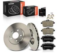 Frankberg Kit de frein incl. 2x Disques de Frein + 4x Plaquettes de frein Avant Compatible avec W169 A 200 CDi A 200 Turbo E-CELL Remplacer# 1694200820,1694201220