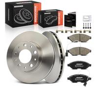 Frankberg Kit de frein incl. 2x Disques de Frein + 4x Plaquettes de frein Avant Compatible avec Ducato Camionnette 250 Ducato Bus 250 Boxer Bus Jumper Bus Remplacer# E172301,71773146