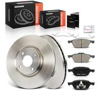 Frankberg Kit de frein incl. 2x Disques de Frein + 4x Plaquettes de frein Avant Compatible avec Ecosport 1.0L-2.0L 2013-2025 Remplacer# BPYK3323ZA, BPYK3323ZC
