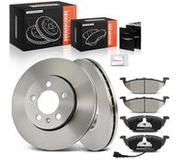 Frankberg Kit de frein incl. 2x Disques de Frein + 4x Plaquettes de frein Avant Compatible avec Golf IV 1J1 Fabia II 542 Polo 9A 9N Fabia II Break 545 Remplacer# 5Z0615301B