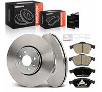 Frankberg Kit de frein incl. 2x Disques de Frein + 4x Plaquettes de frein Avant Compatible avec Grand Scénic II JM0/1 Scénic II JM0/1 Remplacer# 7701206747,7701209101