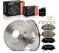 Frankberg Kit de frein incl. 2x Disques de Frein + 4x Plaquettes de frein Avant Compatible avec i20 Coupé GB i20 GB IB Rio III UB Rio IV FB SC YB Remplacer# 58101C8A50, 58101C8A00