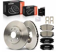 Frankberg Kit de frein incl. 2x Disques de Frein + 4x Plaquettes de frein Avant Compatible avec Insignia A Sports Break G09 Insignia A G09 eplace# 13237750,1605624