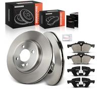 Frankberg Kit de frein incl. 2x Disques de Frein + 4x Plaquettes de frein Avant Compatible avec M.i.n.i Cabriolet R52 M.i.n.i R50 R53 Remplacer# 34111502891,34116765446