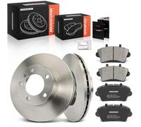 Frankberg Kit de frein incl. 2x Disques de Frein + 4x Plaquettes de frein Avant Compatible avec Master II Bus JD Movano MK I (A) Break X70 Interstar Camionnette X70 Remplacer# 9110993