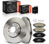 Frankberg Kit de frein incl. 2x Disques de Frein + 4x Plaquettes de frein Avant Compatible avec NV300 Break X82 Vivaro Break X82 Trafic III JG Primastar X82 Remplacer# 4423332