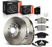 Frankberg Kit de frein incl. 2x Disques de Frein + 4x Plaquettes de frein Avant Compatible avec Superb II Break 3T5 Golf VI 5K1 Pass.a.t Variant 365 Remplacer# JZW615301H,1K0698151