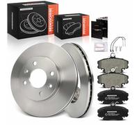 Frankberg Kit de frein incl. 2x Disques de Frein + 4x Plaquettes de frein Avant Compatible avec Thalia I LB 19 II Cabriolet 853 D53 19 I B/C53 Remplacer# 7701202285, 410602192R