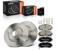 Frankberg Kit de frein incl. 2x Disques de Frein + 4x Plaquettes de frein Avant Compatible avec X-Trail T32 T32R T32RR II HC Remplacer# D10604CC0A, 410608710R