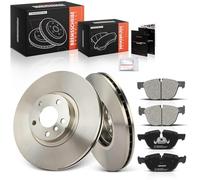 Frankberg Kit de frein incl. 2x Disques de Frein + 4x Plaquettes de frein Avant Compatible avec X5 E70 F15 F85 X6 E71 E72 Remplacer# 34116877653,34116857096