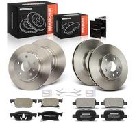 Frankberg Kit de frein incl. 4x Disques de Frein + 8x Plaquettes de frein Avant Arrière Compatible avec Astra K Sports Break B16 Astra K B16 Remplacer# 39037199, 13478300