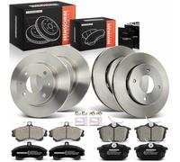 Frankberg Kit de frein incl. 4x Disques de Frein + 8x Plaquettes de frein Avant Arrière Compatible avec Colt VI Z2A Z3A Forfour 454 Remplacer# 4544201020, 4605A734