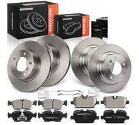 Frankberg Kit de frein incl. 4x Disques de Frein + 8x Plaquettes de frein Avant Arrière Compatible avec 3er E90 316i 318i 318d 320i 1er E87 120i Remplacer# 34216774417, 34216767146