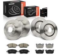 Frankberg Kit de frein incl. 4x Disques de Frein + 8x Plaquettes de frein Avant Arrière Compatible avec 206 CC 2D 206 Hayon 2A/C 206 Berline Remplacer# 4246B1, 172201