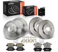 Frankberg Kit de frein incl. 4x Disques de Frein + 8x Plaquettes de frein Avant Arrière Compatible avec W245 W169 Remplacer# 1694202020,A1694200920