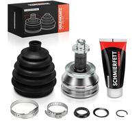 Frankberg Kit de joint d'arbre de transmission avant 6Q0498099E | Compatible avec: A1 Sportback 8XA 8XF, Polo 6C1 6R1, R.o.o.m.s.t.e.r 5J7, Polo Saloon 9N2 9N4, Rapide NH3 NK3 NK6