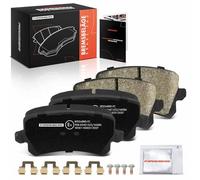 Frankberg Kit de plaquettes de frein incl. 4x Plaquettes de frein Arrière Compatible avec Golf VI 5K1 Golf V 1K1 Golf Plus 521 5M1 Golf VI Variant AJ5 Remplacer# JZW698451G, 3C0698451F