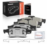 Frankberg Kit de plaquettes de frein incl. 4x Plaquettes de frein Arrière Compatible avec M.e.g.a.n.e II BM0/1 CM0/1 Laguna II BG0/1 Espace IV JK0/1 Primera P12 Remplacer# 44060AV625