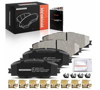 Frankberg Kit de plaquettes de frein incl. 4x Plaquettes de frein Avant Compatible avec A.u.r.i.s Break E18 R.A.V 4 IV A4 A.u.r.i.s E15 Prius Plus W4 R.A.V 4 III A3 Remplacer# 0446542180