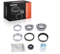 Frankberg Kit de roulements de roue avant pour scooter avec 2 joints d'étanchéité + douille + écrou + sac de graisse compatible avec 100 bus W631 Replace# VKBA3404, CAC6333