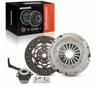 Frankberg Kit d'embrayage Avec débrayeur central Compatible avec A3 8P1 2.0L 2004-2012 Altea 5P1 2.0L 2006-2009 O.c.t.a.v.i.a II 1Z3 2.0L 2005-2013 Golf V 1K1 2.0L 2004-2009 Remplacer# 022141015R