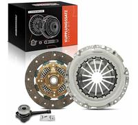 Frankberg Kit d'embrayage Avec débrayeur central Compatible avec Grand Scénic II JM0/1 2.0L 2005-2009 Laguna III BT0/1 2.0L 2007-2015 Latitude L70 2.0L 2011-Aujourd'hui Remplacer# 625303834