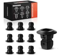 Frankberg Lot de 10 clips de fixation, pour passage de roue, compatibles avec Golf IV 1J1, Golf VI, 5K1, Golf V 1K1, Polo 6C1 6R1, Polo 9A, 9N, remplacement N90833801-10