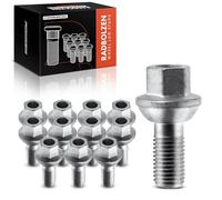 Frankberg Lot de 12 boulons de roue avant ou arrière compatibles avec Fortwo Cabrio 451 0,8L 1,0L 2007 Fortwo Coupe 451 0,8L 1,0L 2007