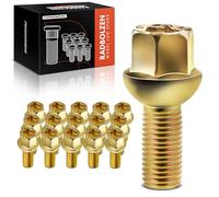 Frankberg Lot de 16 Goujons de Roue, Vis de Roue compatibles avec 80 A2 Arosa Cordoba Ibiza Inca Toledo Caddy Corrado Golf J-e-t-a Lupo P-a-s-s-a-t Polo 1973-2005