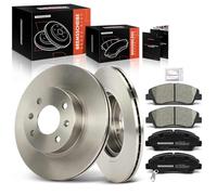 Frankberg Lot de 2 disques de frein + 4 plaquettes de frein avec lubrifiant pour essieu avant compatible avec i10 BA IA 1.0L 1.2L 2013-2017 i10 Berline 1,2L 2015-2017 Remplace 5171207700 58101B9A70