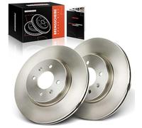 Frankberg Lot de 2 disques de frein ventilés pour essieu avant compatibles avec i20 GB IB 1.0L-1.4L 2014-2023 Rio III UB 1.1L-1.4L 2011-2017 Rio IV FB SC YB 1.0L-1.4L 2017-2023 Replace# 517171 21W05.