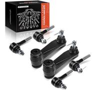 Frankberg Lot de 2 leviers de renvoi + 4 rotules de direction intérieures et extérieures compatibles avec Ram 1500 Van Extended Cargo Van Ram 1500 Van Standard Cargo Van Replace# K7106
