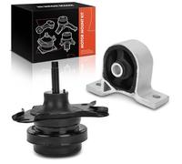 Frankberg Lot de 2 supports de moteur avant et 1 support de moteur avant gauche compatibles avec Civic VII Hatchback EP EU EV 1.4L 1.6L Transmission automatique 2001-2005 Pièce de rechange #