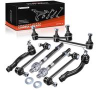 Frankberg Lot de 4 barres de couplage + 4 têtes de biellette de direction avant arrière compatibles avec Tucson JM Sportage JE KM Replace# K80510, EV800095