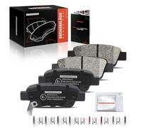 Frankberg Lot de 4 plaquettes de frein avec lubrifiant pour essieu arrière compatible avec CR-V III RE 2.0L-2.4L 2006-2024 CR-V IV RM 1.6L-2.4L 2012-2024 Replace# 43022SWWG02
