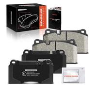 Frankberg Lot de 4 plaquettes de frein pour essieu avant gauche et droite compatibles avec T.o.u.a.r.e.g 7P5 7P6 3.0L-4.2L 2010-2018 A3 Sportback 8PA 2.5L 2011-2012 TT 8J3 2.5L 2009-2014 Remplace#