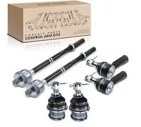 Frankberg Lot de 4 rotules de direction avant intérieur extérieur + 2 rotules de suspension avant inférieures compatibles avec F.-.1.5.0 3.5L-7.3L 1986-2025 - Remplace 2L1Z3050A, 4L3Z3A130CA