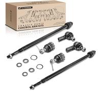 Frankberg Lot de 4 têtes de biellette de direction + 2 rotules de suspension avant intérieur extérieur compatibles avec CR-V II RD Civic VII Hatchback EP EU EV Civic VII Remplace EV469, K90332