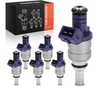 Frankberg Lot de 6 soupapes d'injection à essence compatibles avec les séries 3 E46 330i, 330 Ci, 3 Touring E46 330xi, 5 E39 530i, 7 E65 E66 E67 730i Li Remplacement