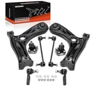 Frankberg Lot de 8 bras de suspension pour essieu avant compatibles avec A1 8X1 8XK 1,2L-2,0L, 2010-2018, A1 8XA 8XF 1.2L-2.0L, 2011-2018, Ibiza IV 6J5 6P1 6J1 6P5, remplacement # 6Q0411 1315 A