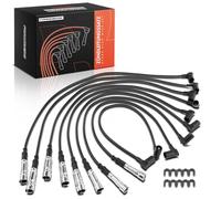 Frankberg Lot de 9 câbles d'allumage compatibles avec Classe S W126 4.2L-5.6L 1985-1991 Classe S Coupe C126 4.2L-5.6L 1985-1991 SL R107 4.2L 5.0L 1986-1989