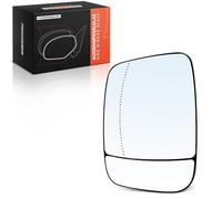 Frankberg Miroir de rétroviseur extérieur gauche asphérique chauffant, électrique, transparent, compatible avec Vivaro B boîte X82, remplace 6000618136