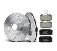 Frankberg Plaquettes de frein compatibles avec classe G 1989-2024 Rotors de frein avant + plaquettes de frein 302,8 mm Jeu de 2 paires de rotor avant # A0014201420