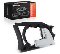 Frankberg Poignée de Porte Arrière Droite intérieur Chromé Noir et argent Compatible avec Polo 9A 9N Polo Berline 9A2 9A4 9A6 9N2 Remplacer# 6Q0839174