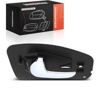 Frankberg Poignée de Porte intérieur Arrière Gauche Chromé Argent Compatible avec Corsa C X01 Meriva X03 Corsa C Camionnette/Hayon X01 Combo Tour Remplacer# 136613ome