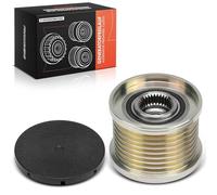 Frankberg Poulie roue libre d'alternateur 8 rainures avec capuchon Compatible avec GL-Klasse X164 S-Klasse V221 W221 E-Klasse W211 Classe M W164 Remplacer# 6291500160