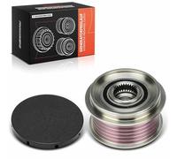 Frankberg Poulie roue libre d'alternateur avec 6 rainures Compatible avec Mondeo IV BA7 Galaxy WA6 S-Max WA6 V70 III 135 S80 II 124 Remplacer# 535012510