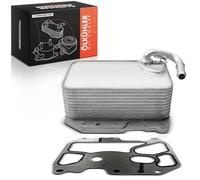 Frankberg Refroidisseur d'huile Huile moteur Compatible avec A6 Allroad 4GH 4GJ 3.0L A6 Avant 4G5 4GD 3.0L A6 Avant 4A5 3.0L A4 Avant 8W5 8WD 3.0L T.o.u.a.r.e.g CR7 RC8 3.0L Remplacer# 059117015K
