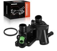 Frankberg Thermostat de Liquide de Refroidissement 4-Pôles avec Bague d'étanchéité Thermostat Capteur Compatible avec Leon 1.4L 1.6L 1999-2006 B.o.r.a 1.4L 1.6L 2000-2005 Golf IV 1.4L 1.6L 1997-2005