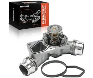 Frankberg Thermostat de liquide de refroidissement 97°C avec boîtier | Compatible avec: Série 3 E46, Série 3 Cabriolet E46, Coupé Série 3 E46, Série 3 Touring E36, Série 5 Touring E39